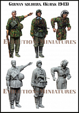 ЕМ 35228 Немецкие солдаты, Курск 1943 г. 1:35, Evolution
