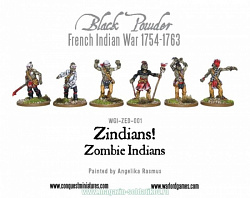Сборные фигуры из металла Зомби Индейцы (6) BLI, Warlord (WGI-ZED-001) (WGI-ZED-001)