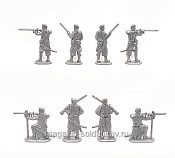Солдатик из пластика Усиление. Выбранецкая пехота (8 фигурок, серебристый) 1:32, Уфимский солдатик - фото