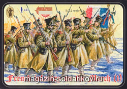 Солдатики из пластика Французская линейная пехота на марше (1/72) Strelets (М023) (М023)