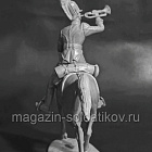 Сборная миниатюра из смолы Штаб-трубач Лейб-Гвардии Драгунского полка, Россия 1812-14 гг., 54 мм, Chronos miniatures (CHM-54384) (CHM-54384)
