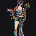 Сборная миниатюра из смолы Eastern Woman with Dragon, First Legion