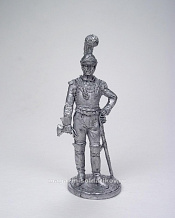 Миниатюра из олова Офицер первого карабинерного полка, Франция, 1810-15 г. 54 мм EK Castings - фото