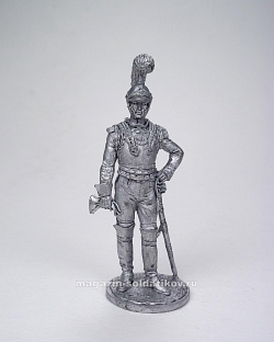 Миниатюра из олова Офицер первого карабинерного полка, Франция, 1810-15 г. 54 мм EK Castings