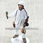 Автоматчик пехоты Красной Армии в зимнем камуфляже, 1941-45 гг., 54 мм (QF0029) (QF0029)