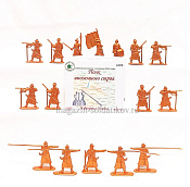 Солдатики из пластика Полк иноземного строя (16 шт., золотой) 1:32, Уфимский солдатик - фото