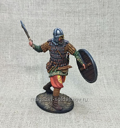 Миниатюра из олова Викинг с топором, 75 мм, Студия Большой полк - фото