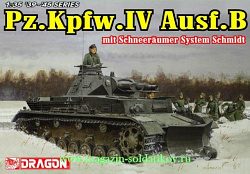 Сборная модель из пластика Д Танк Pz.Kpfw.IV Ausf.B mit Schneeräumer System Schmidt (1/35) Dragon (6764) (6764)