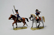 Французские конные офицеры, 1:72, Мастерская братьев Клещенко. Игровые солдатики - фото