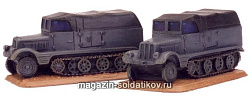 Сборная модель из пластика Sd Kfz 11 (3t) tractor (x2) (15мм) Flames of War (GE272) (GE272)