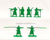 Солдатики из пластика Полк иноземного строя - усиление (6 шт., зеленый) 1:32, Уфимский солдатик - фото