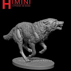 Сборная миниатюра из смолы Волки, 75 мм, HIMINI