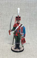 Миниатюра из олова Павлоградский гусар, 54 мм, Студия Большой полк - фото