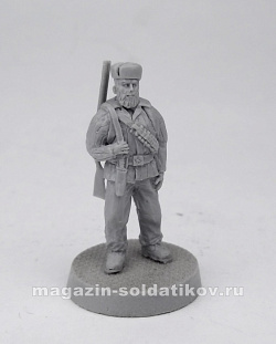 Сборная фигура из смолы Охотник, серия «Наемники» 28 мм, ArmyZone Miniatures