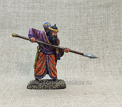 Миниатюра из олова Персидский воин с копьем, 54 мм, Студия Большой полк - фото