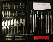Набор ножей с цанговым зажимом, 48 предметов, Jas. Краски, химия, инструменты - фото