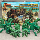Солдатики из пластика German Paratrooper Crew & LG-43gun(tropical uniform ) WWII, 1/32, Mars (32038) (32038)