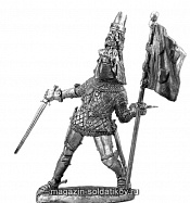 Миниатюра из металла Рыцарь Иоанн III фон Раппольштейн, 1362 г, 54 мм Новый век - фото