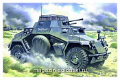 48191 Sd.Kfs.222, германский легкий бронеавтомобиль (1/48) ICM