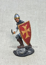 Миниатюра из олова Византийский воин с саблей, 54 мм, Студия Большой полк - фото
