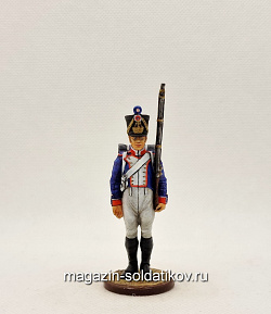 Миниатюра из олова Фузилер 61-го линейного полка. 1812-14 год Франция, Студия Большой полк