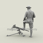 Сборная фигура из смолы SM 3128 Лейтенант с трофейным японским пулемётом (тип 92), 1:35, SOGA miniatures (SM-3128) (SM-3128)
