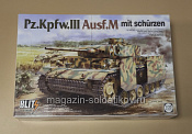 Сборная модель из пластика 8002 Немецкий средний танк Pz.Kpfw. III Ausf. M 1/35 Takom - фото