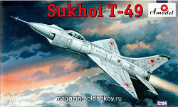 Сборная модель из пластика Сухой T-49 Советский перехватчик Amodel (1/72) (72184) (72184)