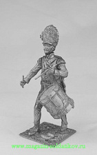 Миниатюра из металла Барабанщик гренадер венгерских полков, Австрия, 1809 г., 54 мм, Россия - фото