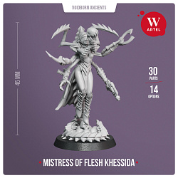 Сборные фигуры из смолы Mistress of Flesh Khessida, 28 мм, Артель авторской миниатюры «W»