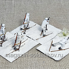 530-121 Советские лыжники - 5 шт., набор в росписи 1/72 (530-121 н5шт) (530-121 н5шт)