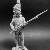 Сборная миниатюра из смолы Рядовой Лейб-Гвардии Гренадерского батальона, Вюртемберг 1808-15 гг, Chronos miniatures - фото