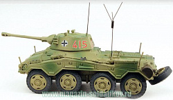 Масштабная модель в сборе и окраске Бронеавтомобиль SD.KFZ.234/2 «PUMA» No.415 unidentified unit, France 1944, Panzerstahl (88014) (88014)