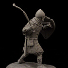 Сборная миниатюра из смолы The Foot warrior,13th c. 54 mm Medieval Forge Miniatures