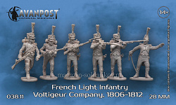 Французская лёгкая пехота: вольтижерская рота, 28 мм, Аванпост (03811) (03811)