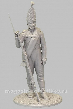 Сборная миниатюра из смолы Сержант гренадерской роты павловского гренадерского полка, 1812 г, 75 мм, Аванпост