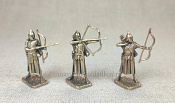 Лучники Рима - Лучники в длинных тогах н 3 шт (желтая бронза) 40 мм, Миниатюры Пятипалого