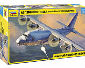 Сборная модель из пластика Американский самолет огневой поддержки АС-130J Ghostrider (1/72) Звезда - фото