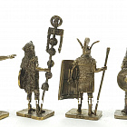 Солдатики из металла Римский легион (наб. 6 шт,) 40 мм, Бронзовая коллекция