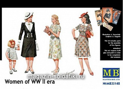 Сборные фигуры из пластика MB 35148 Женщины Второй Мировой Войны (1/35) Master Box