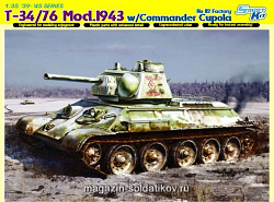 Сборная модель из пластика Д Танк Т-34/76 мод.1943 (1/35) Dragon