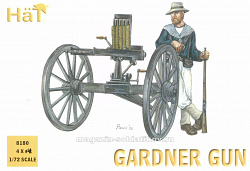 Солдатики из пластика Gardner Gun and Crew (1:72), Hat (8180) (8180)