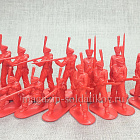 Солдатики из пластика Русские гренадеры 1812 года (красные), набор №1, 1:32, Уфимский солдатик