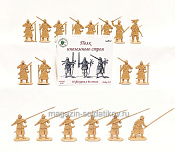 Солдатики из пластика Полк иноземного строя №2 (18 шт., бежевый) 1:32, Уфимский солдатик - фото