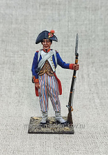 Миниатюра из олова Французский фузелер 1800-05 гг., 54 мм, Студия Большой полк - фото