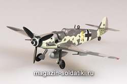 Масштабная модель в сборе и окраске Самолёт Мессершмитт BF-109G-6 JG53 1945 г. Германия 1:72 Easy Model