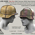 Аксессуары из смолы Стальной немецкий шлем периода Второй Мировой войны M42 - Stahlhelm 42, 1:35, Live Resin