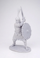Сборная миниатюра из смолы Древнерусский воин, 9-10 вв. 54 мм, Солдатики Публия - фото