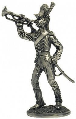 Миниатюра из металла 034. Русский трубач карабинерного полка, 1786-1796 гг. EK Castings