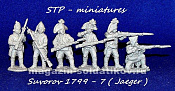 Сборные фигуры из металла Егеря, Альпийский поход Суворова 1799 г., Россия, 28 мм STP-miniatures - фото